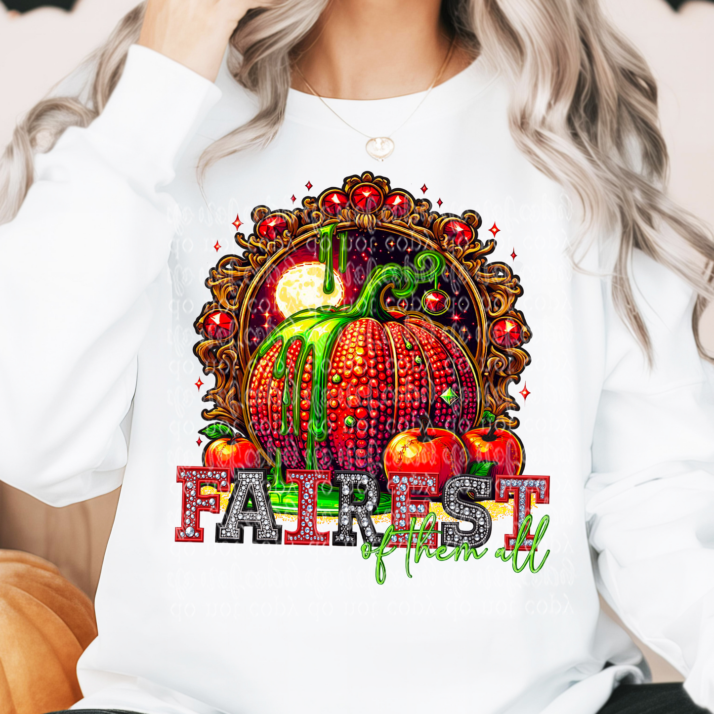 Fairest of them all Fairytale Pumpkin DTF Transfer