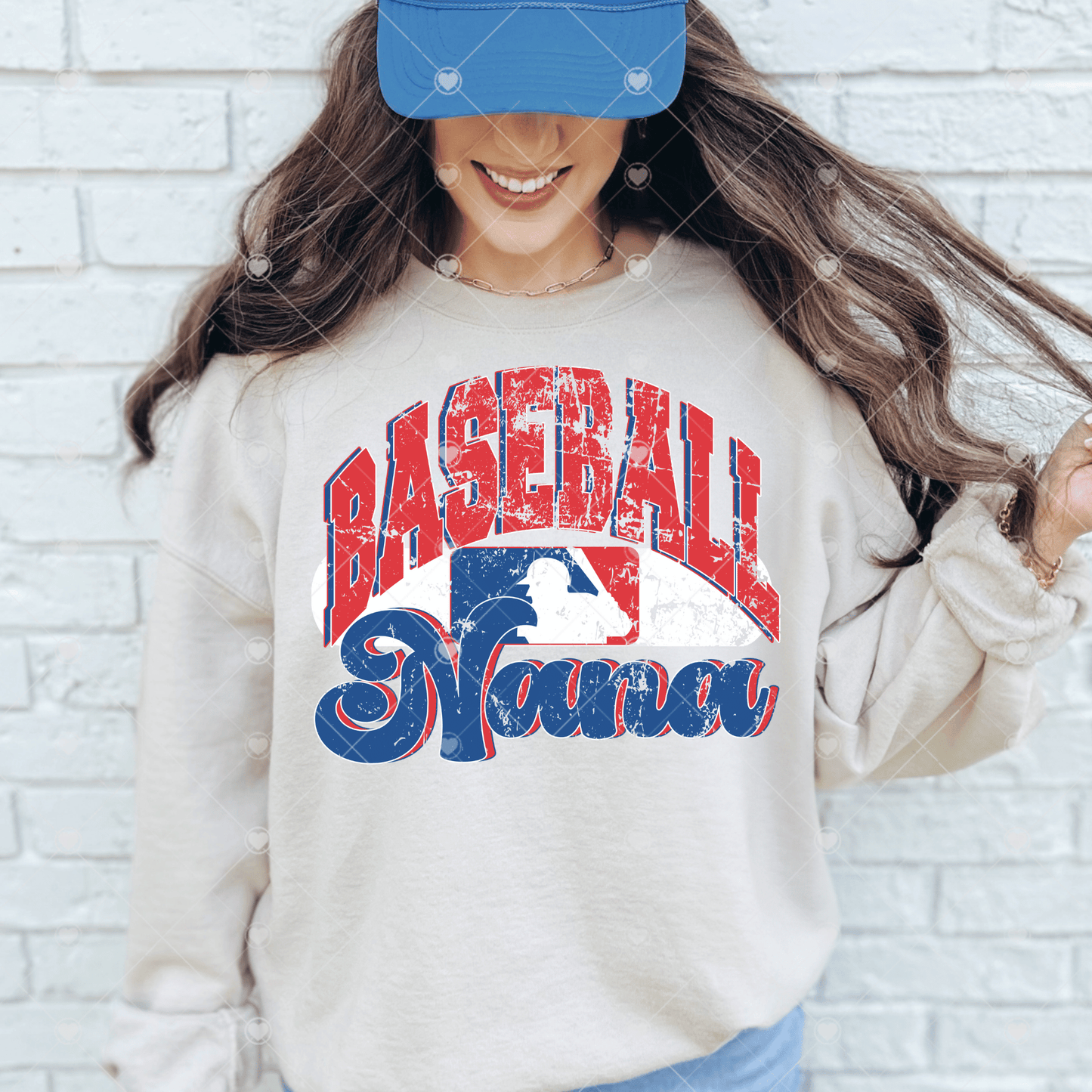 Distressed Baseball Nana DTF Transfer