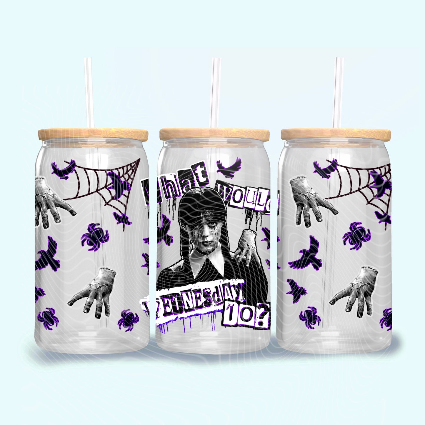 WWWD Purple UV DTF 16oz Cup Wrap *Gravitees Bur Bundle 8_25*