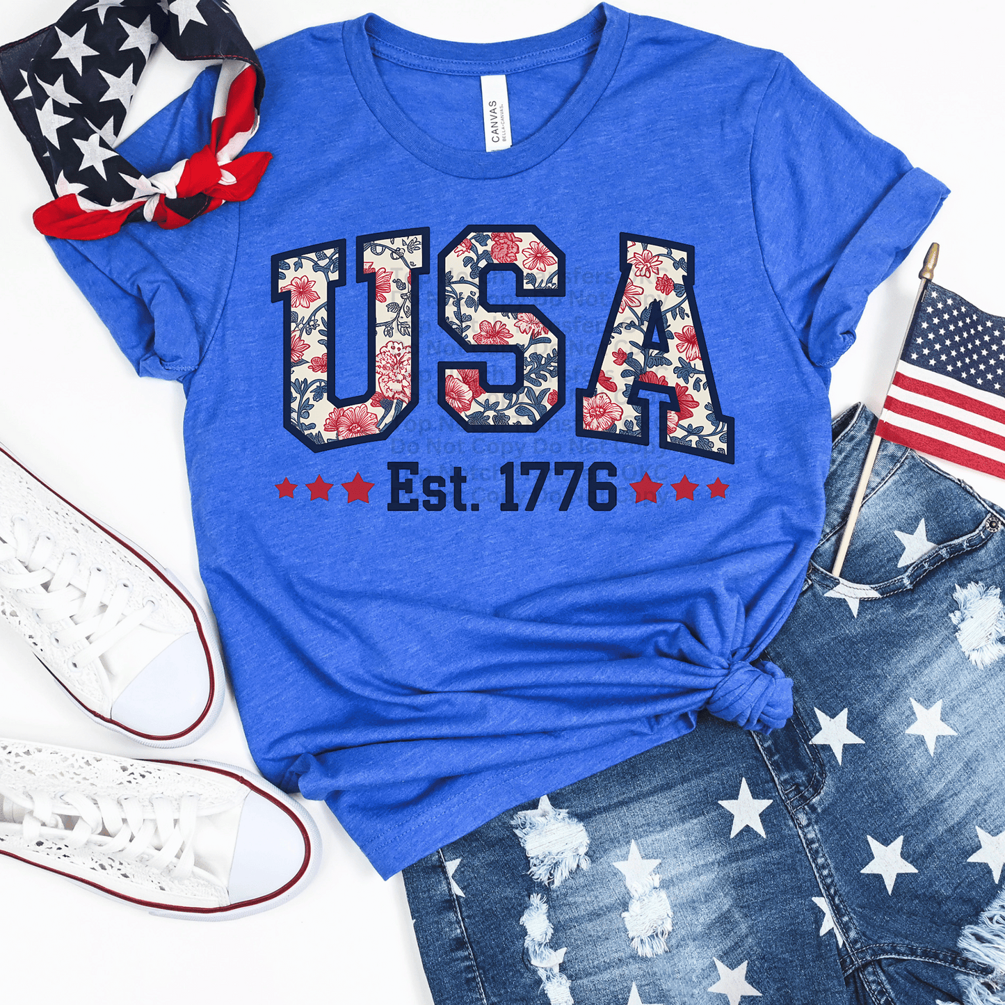 RTS 11in USA Floral