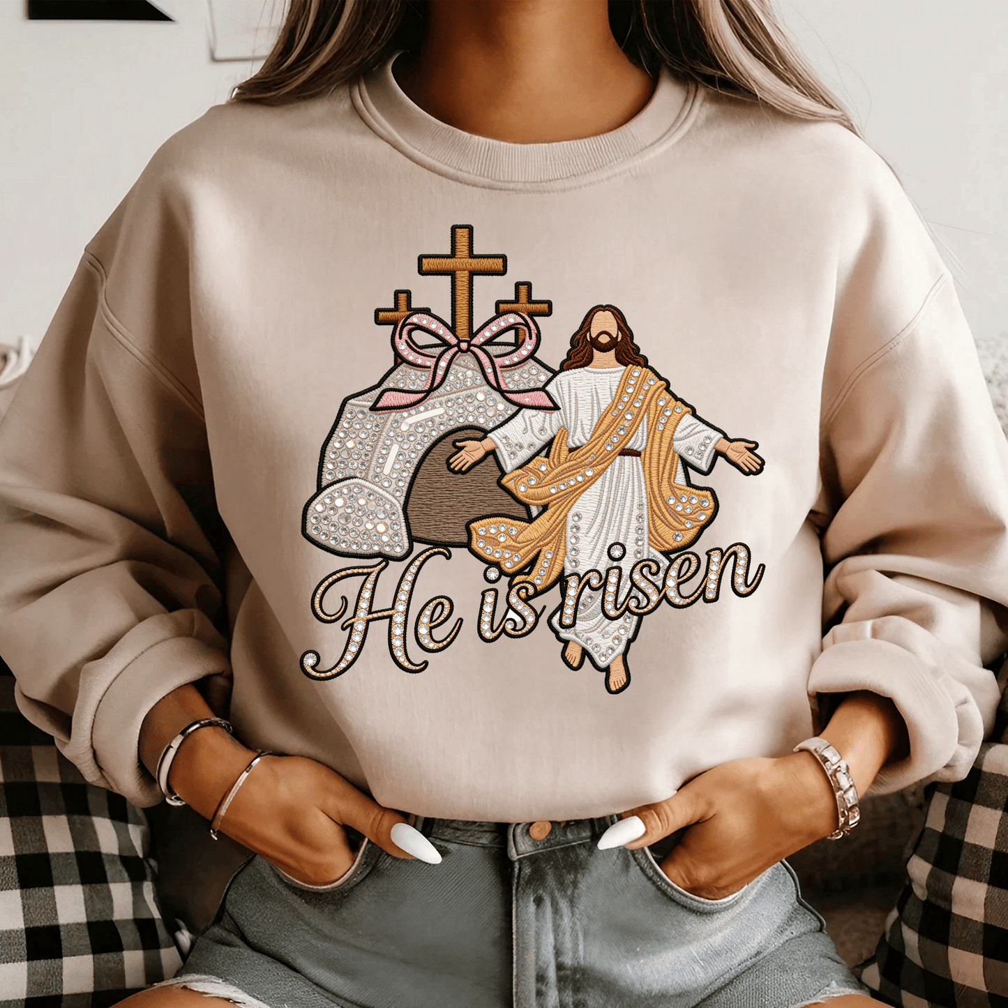 He is Risen DTF Transfer