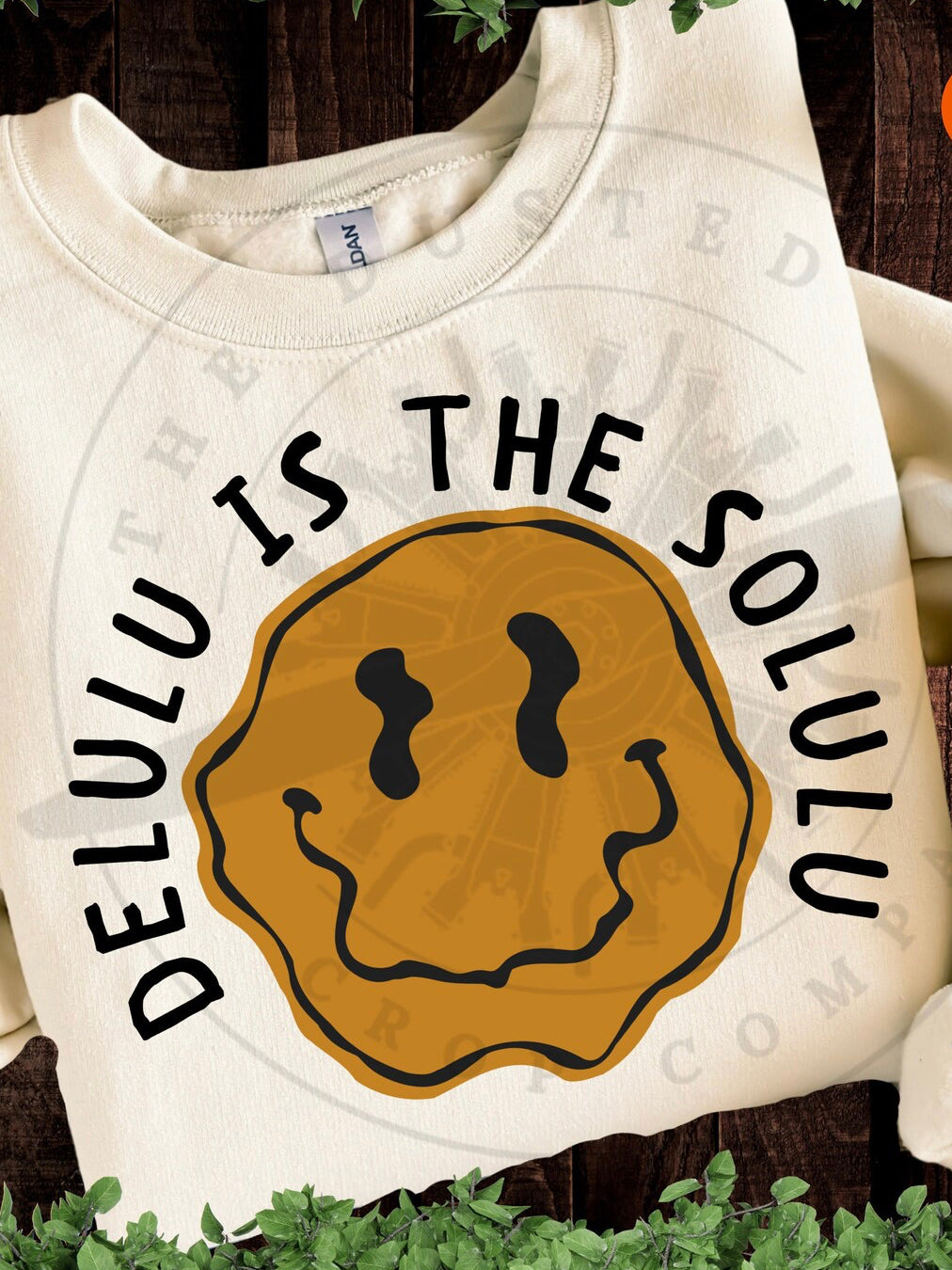 Delulu is the Solulu Smiley DTF Transfer