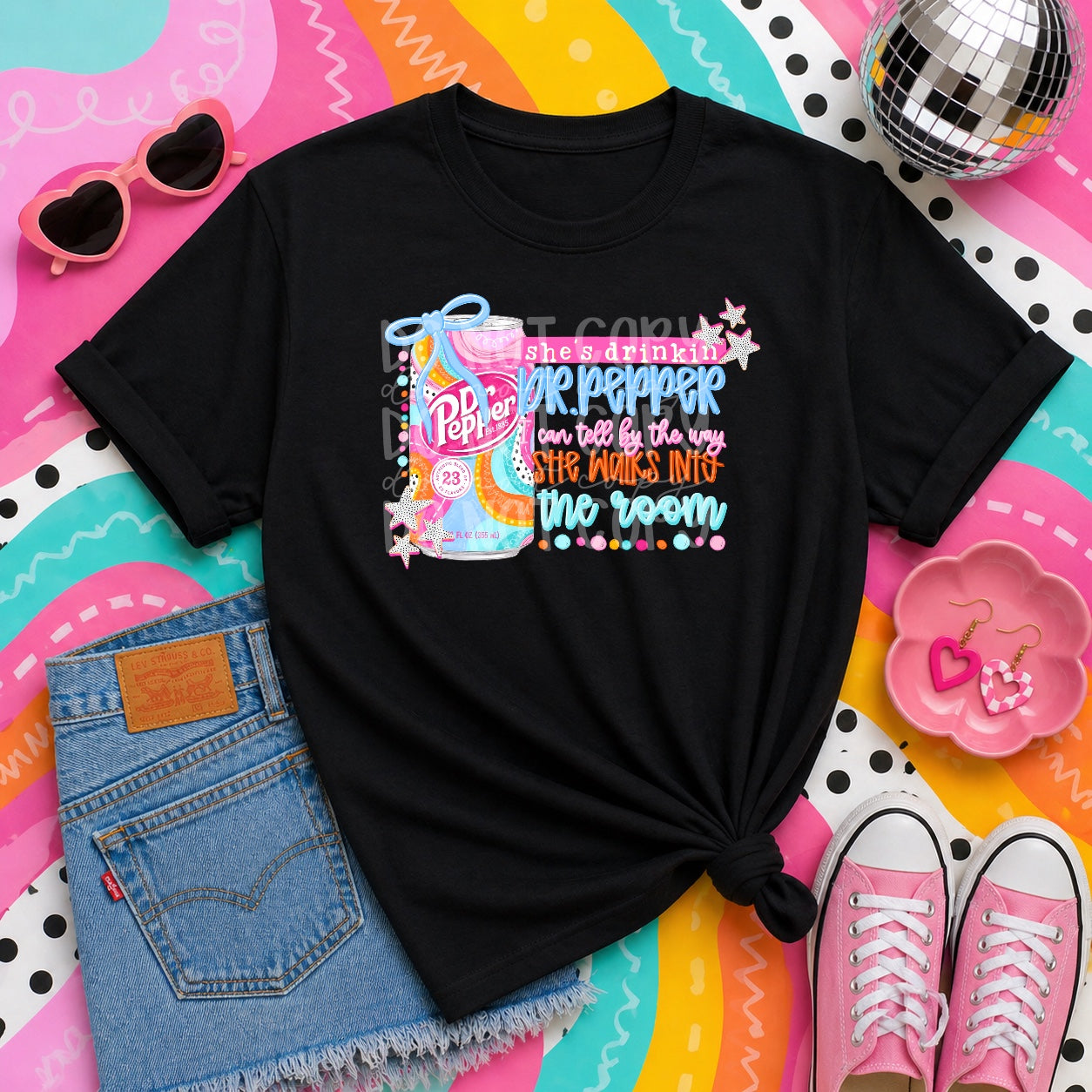 She’s Drinkin’ Dr. Pepper DTF Transfer