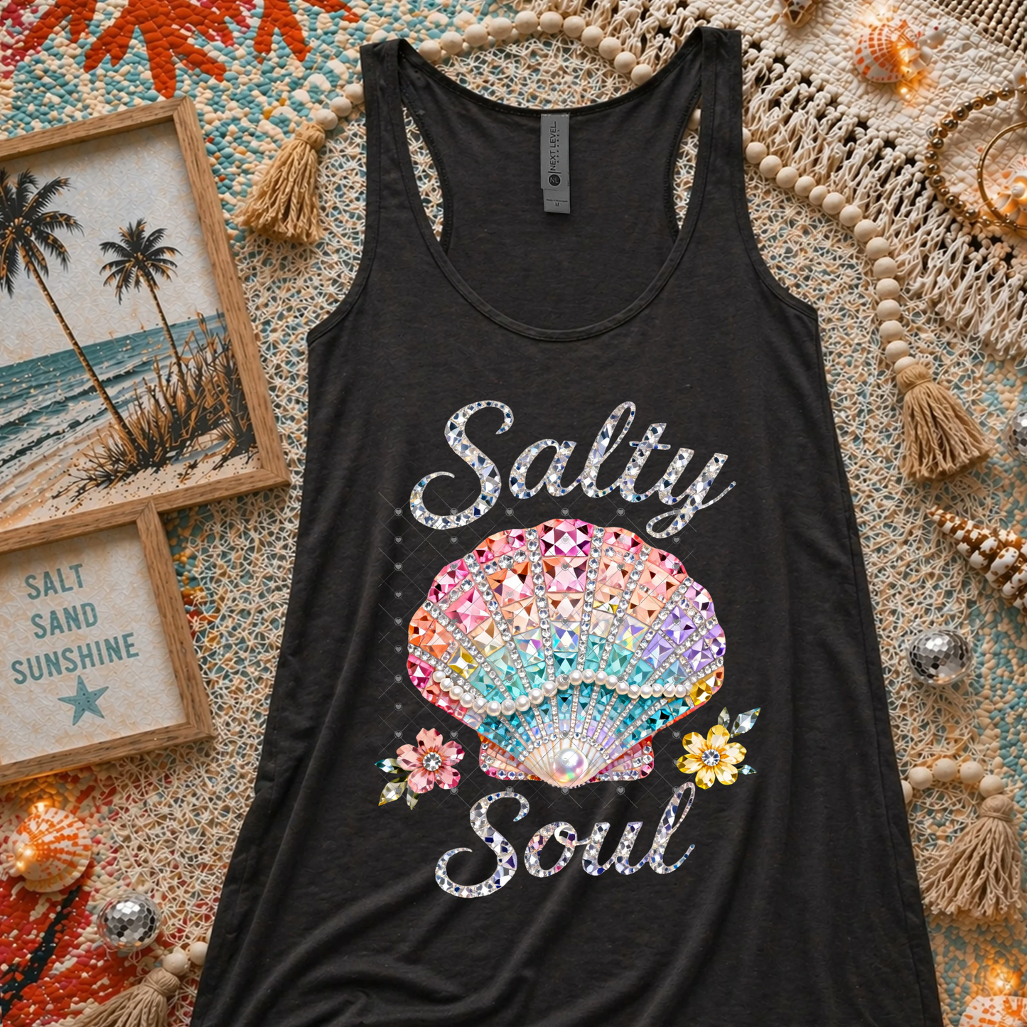 Faux Rhinestone Salty Soul DTF Transfer