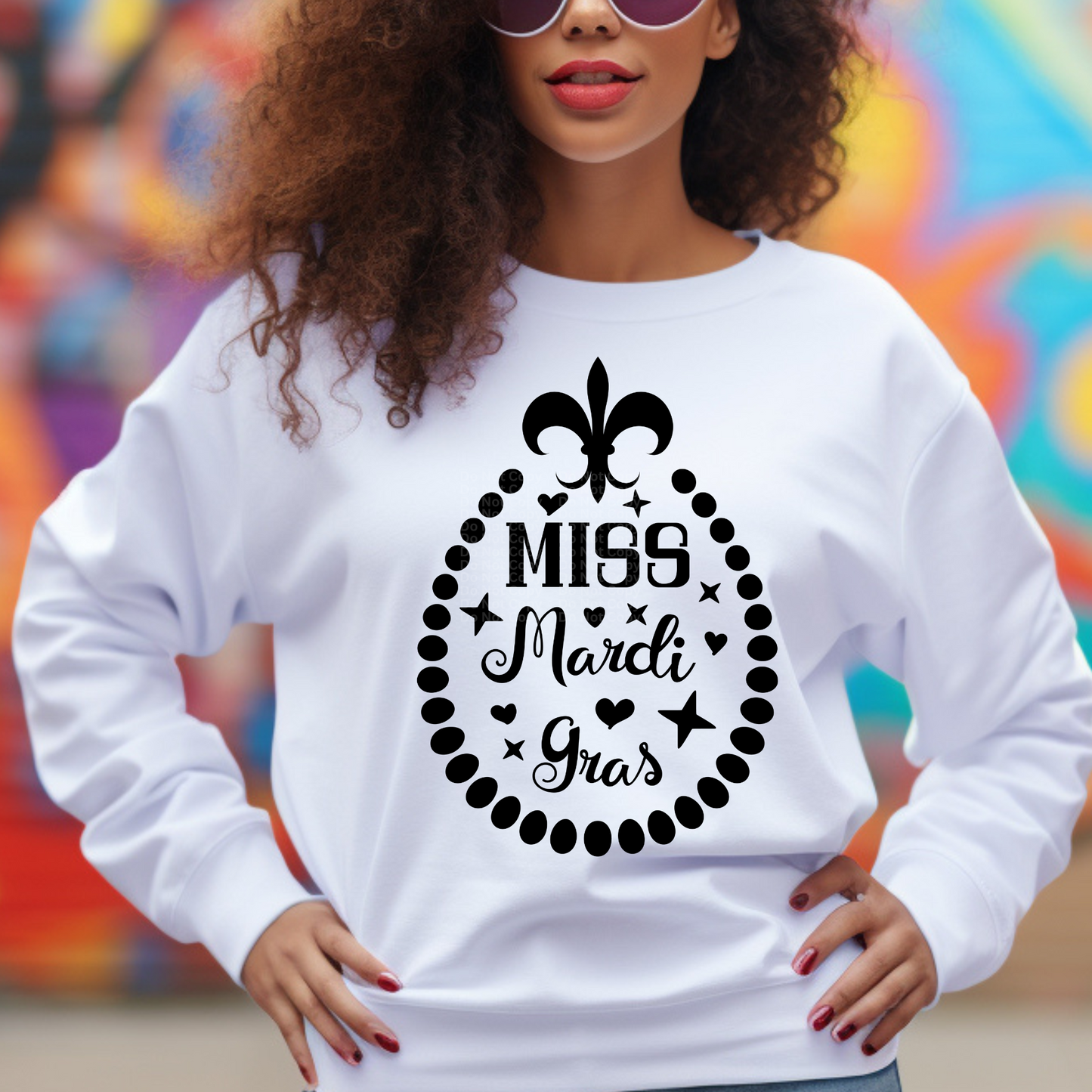 Miss Mardi Gras DTF Transfer