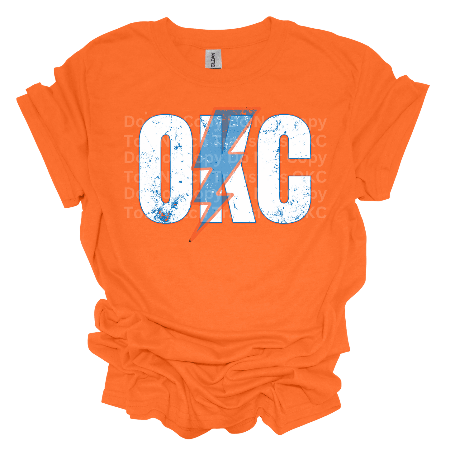 OKC Distressed DTF Transfer