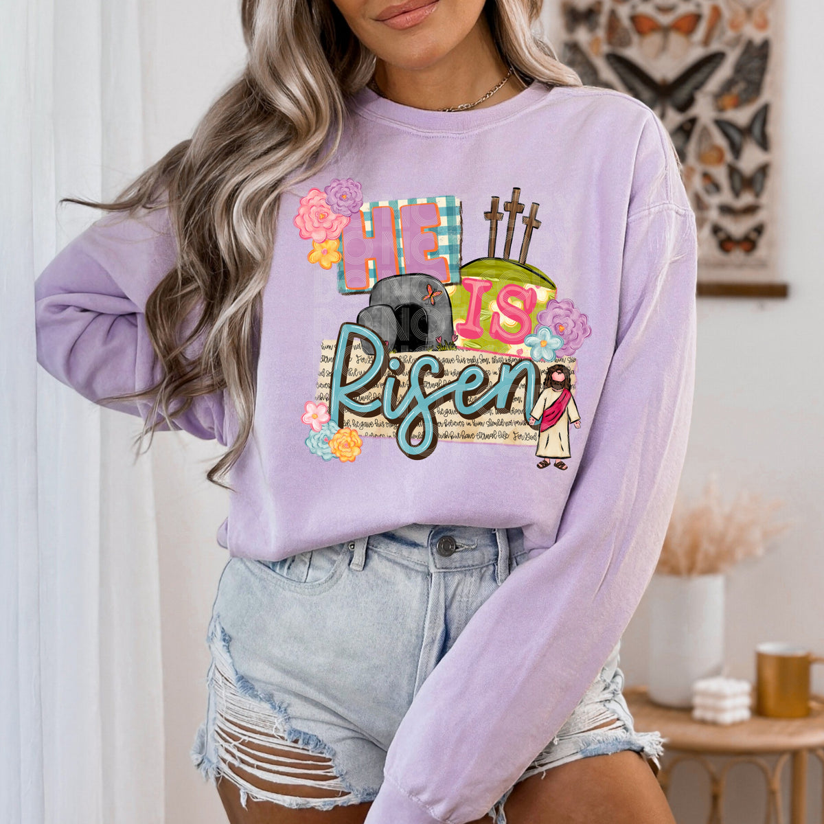 He Is Risen DTF Transfer