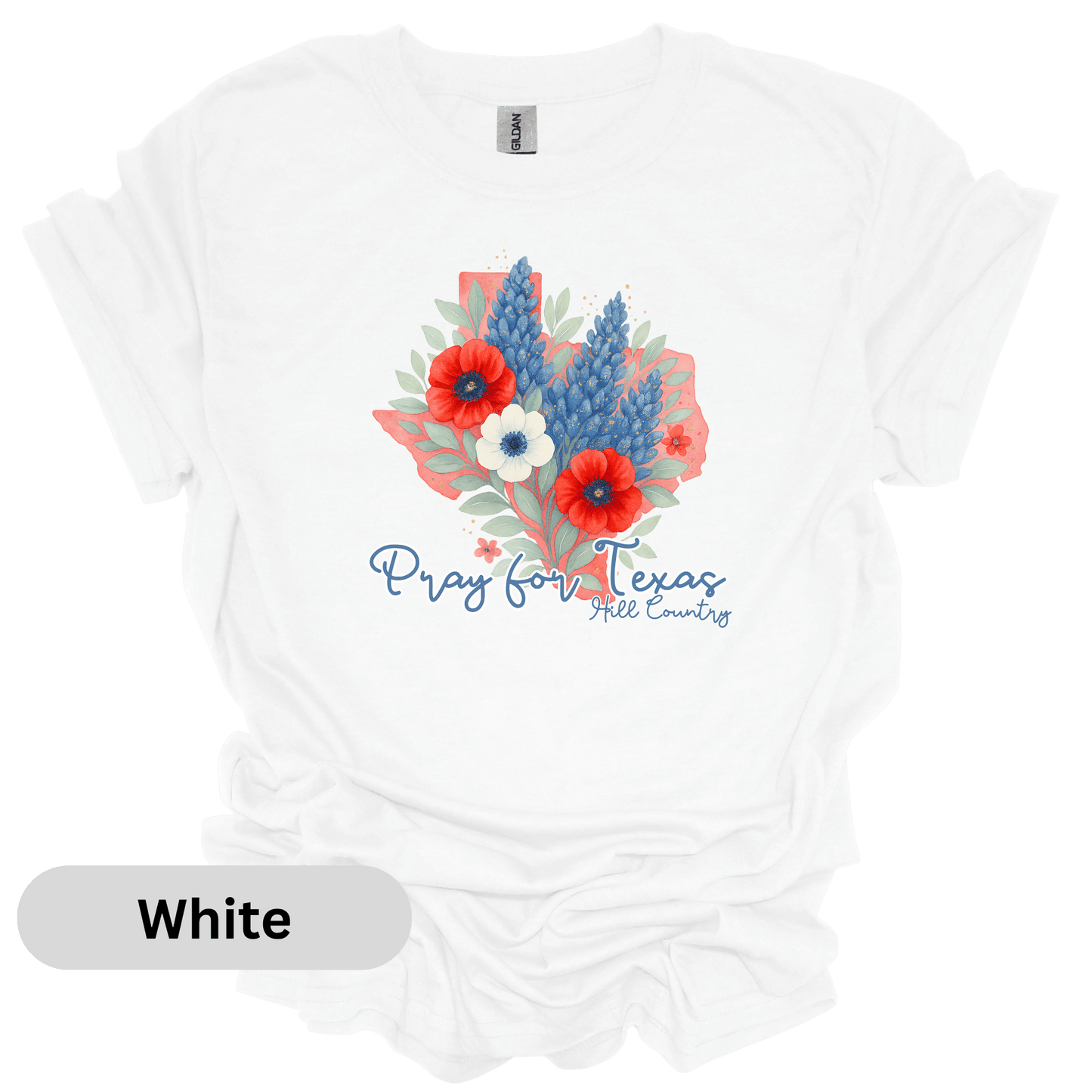 Pray for Texas Bluebonnets T-Shirt