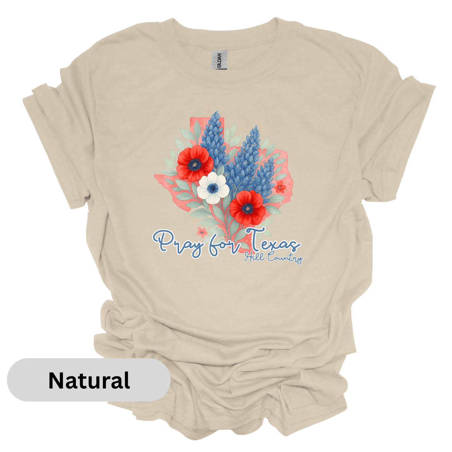 Pray for Texas Bluebonnets T-Shirt