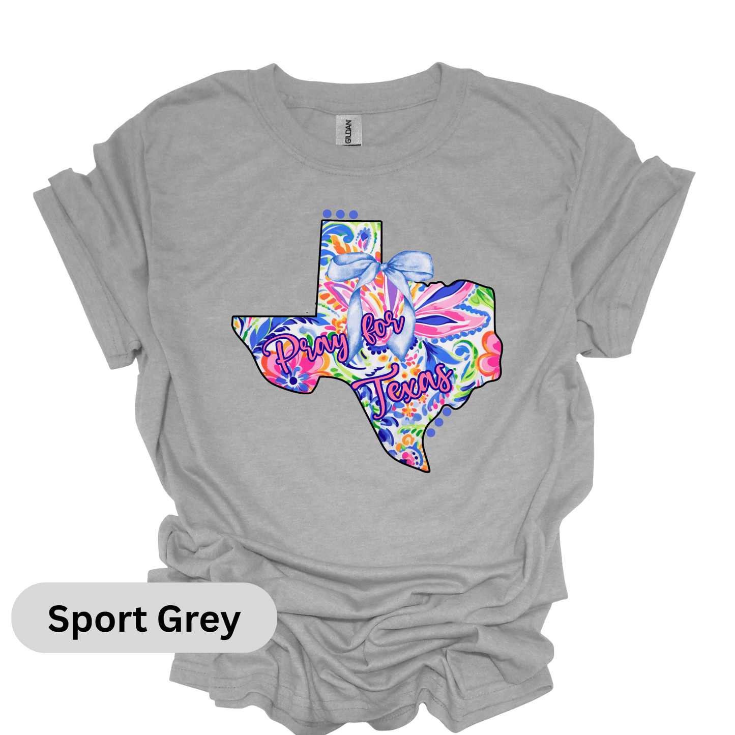 Floral Pray for Texas T-Shirt