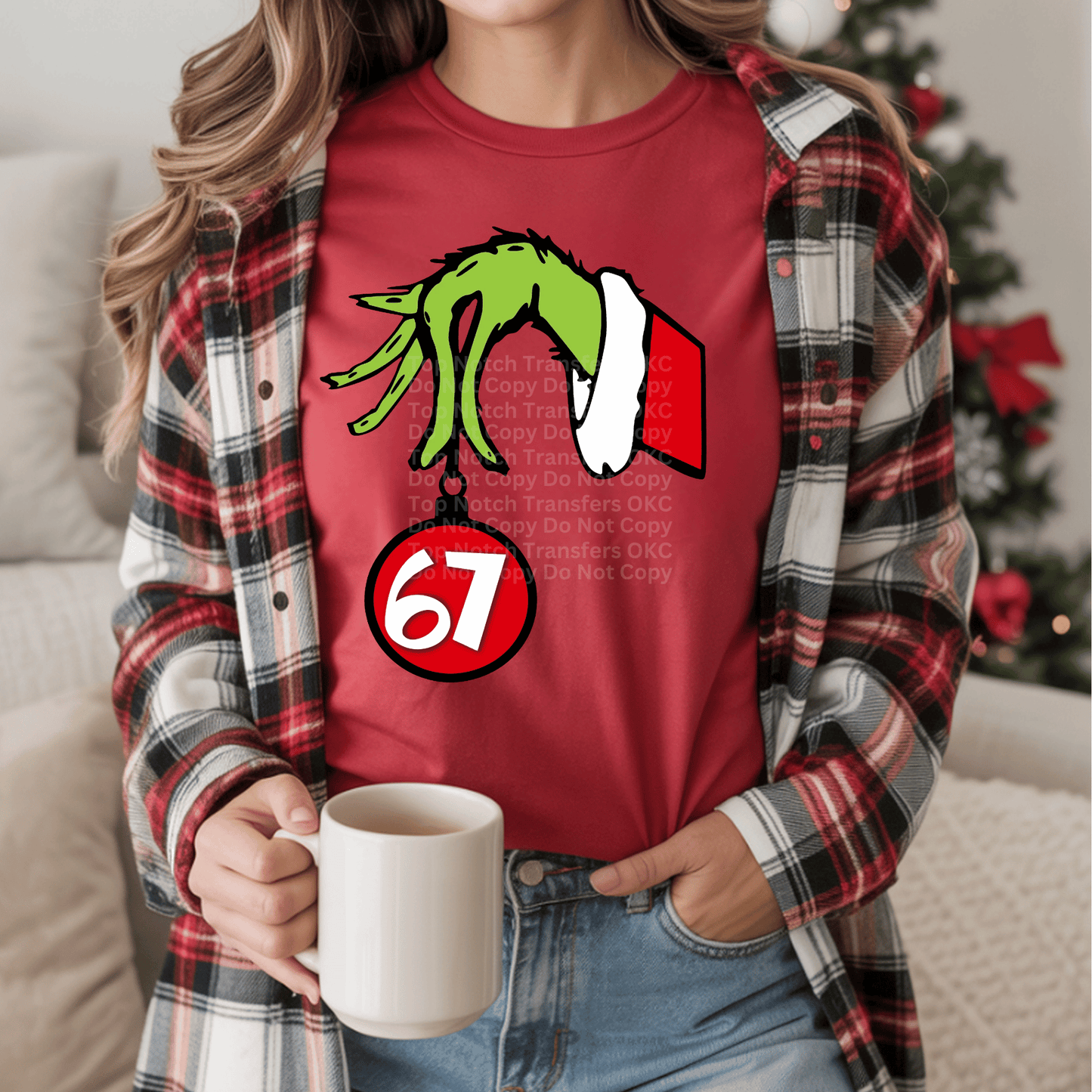 6 7 Ornament Christmas DTF Transfer