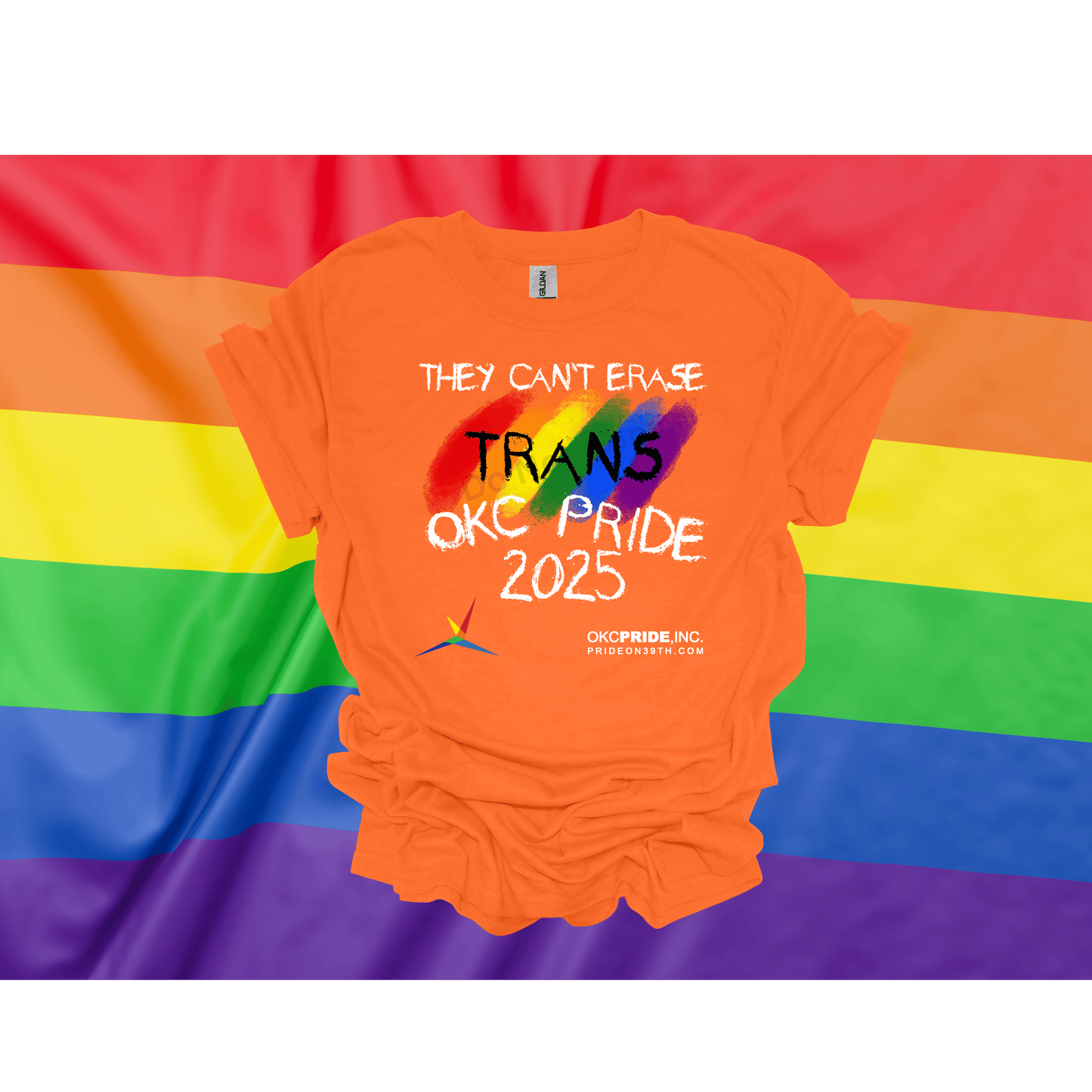 2025 OKC Pride T-Shirt- They Can’t Erase Trans