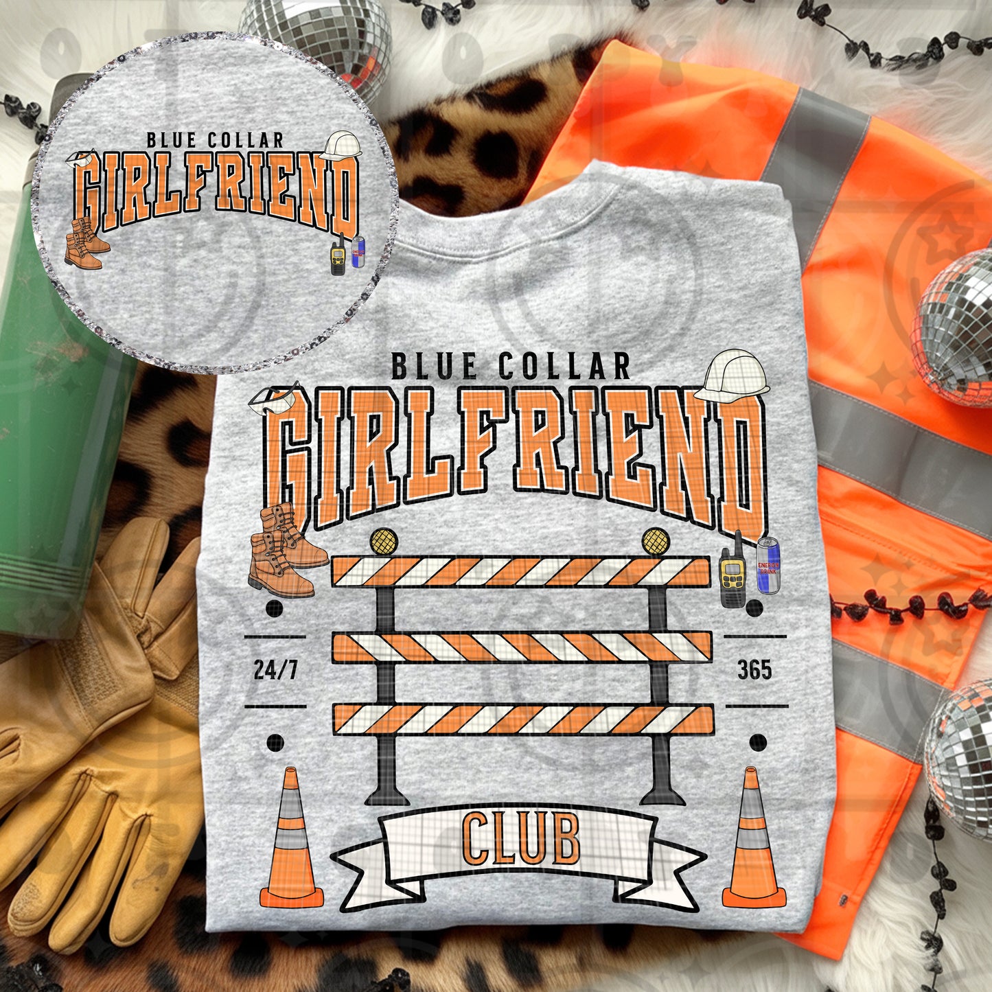Blue Collar Girlfriend Club DTF Transfer