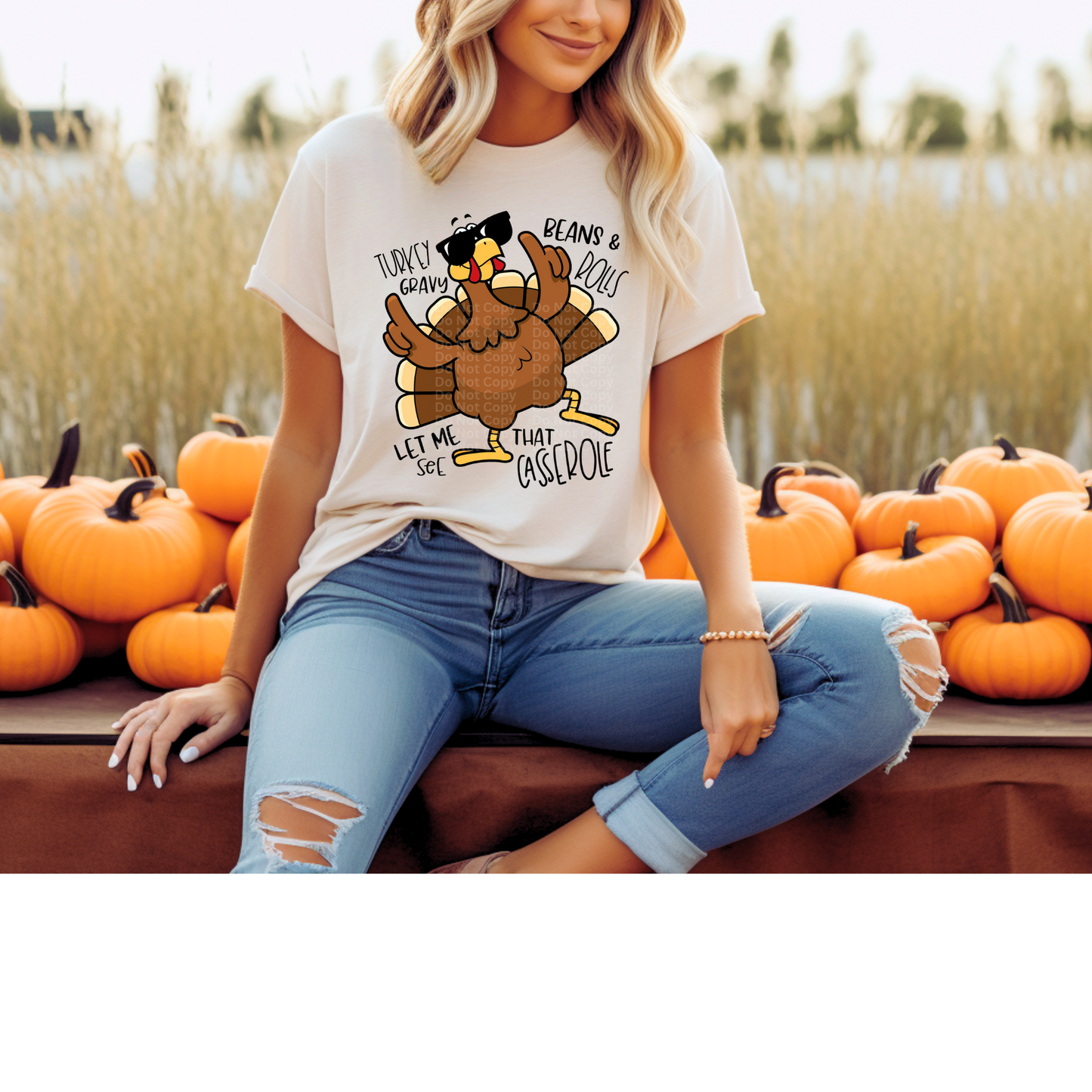 Dancing Turkey Thanksgiving DTF Transfer