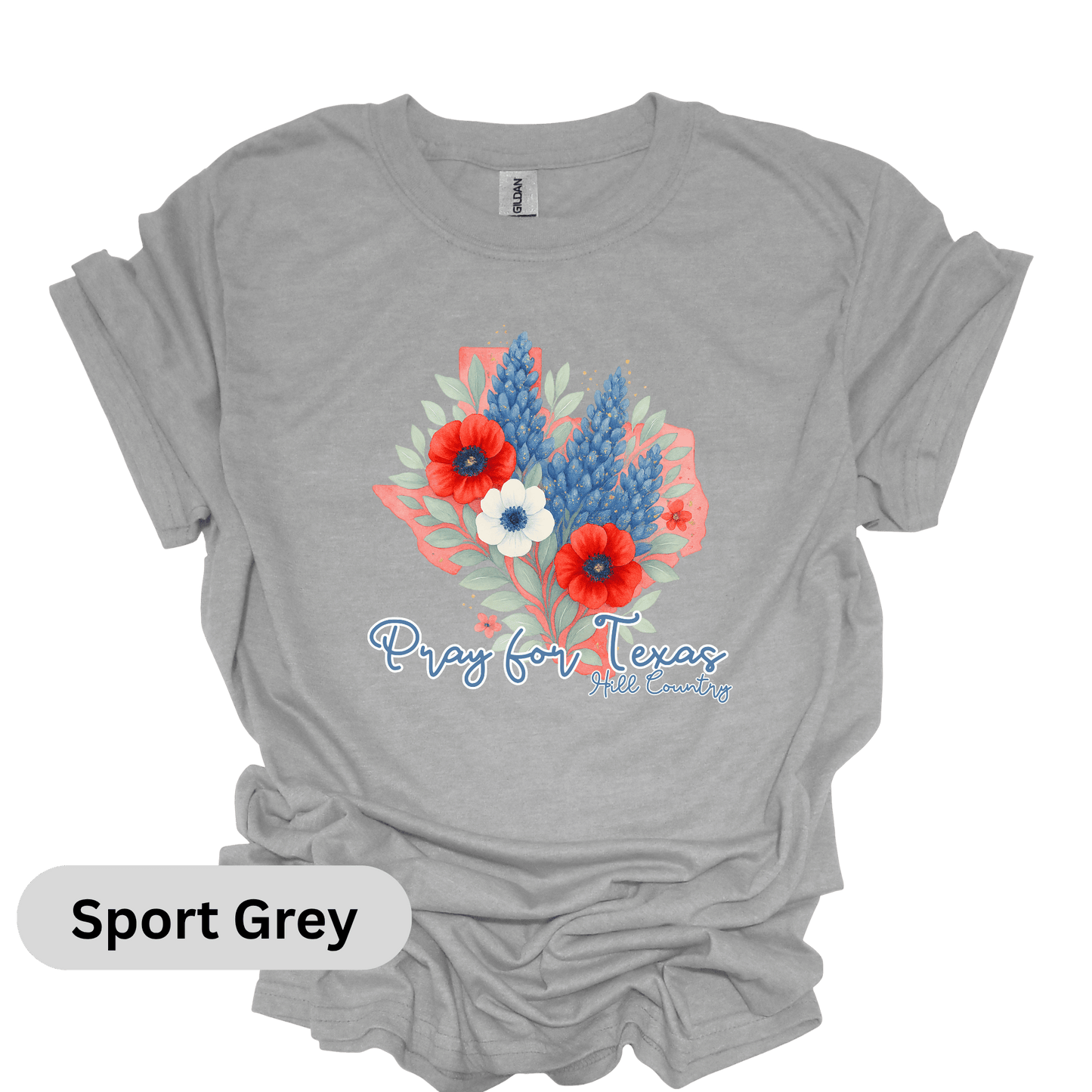 Pray for Texas Bluebonnets T-Shirt
