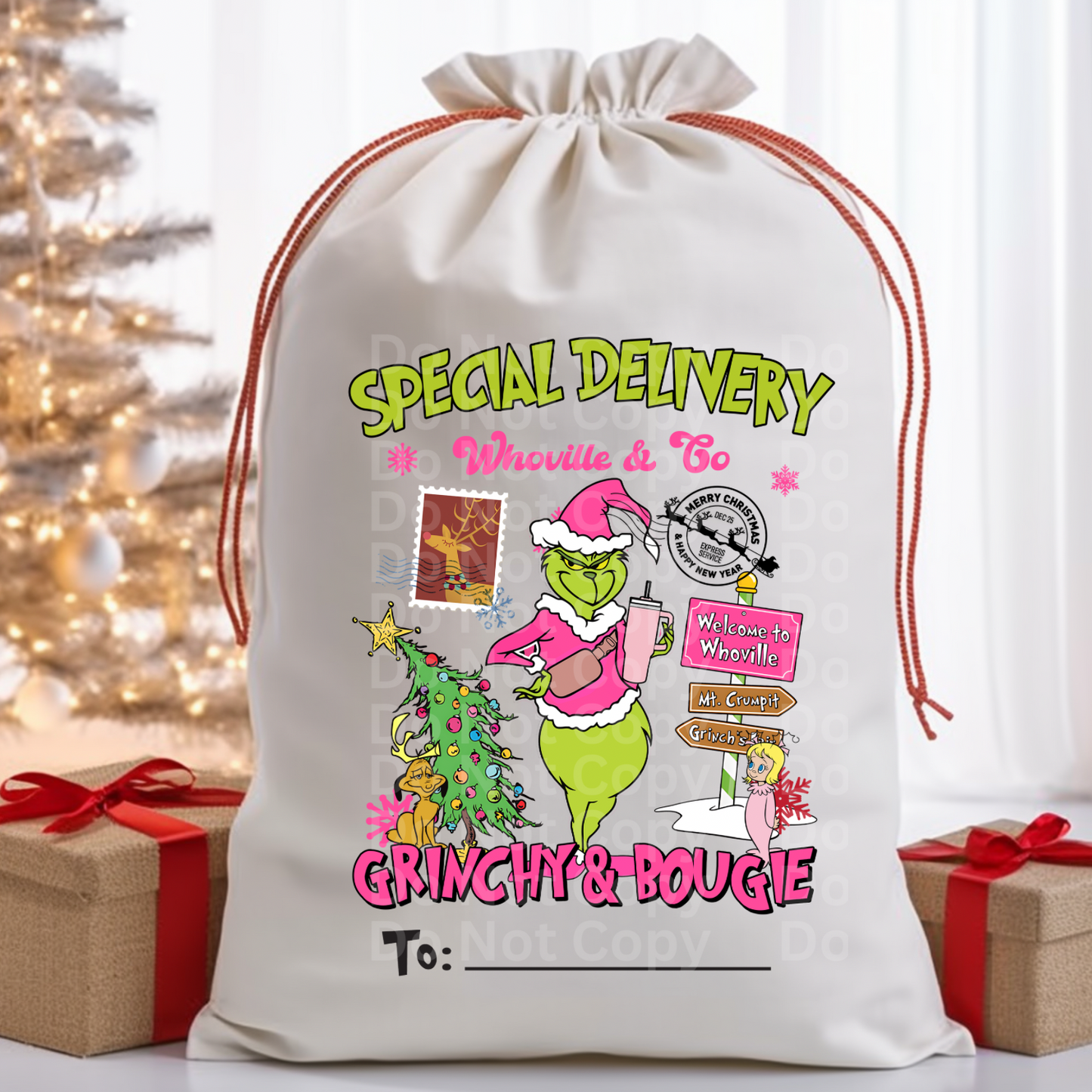 Santa Bag Design 15 DTF Print