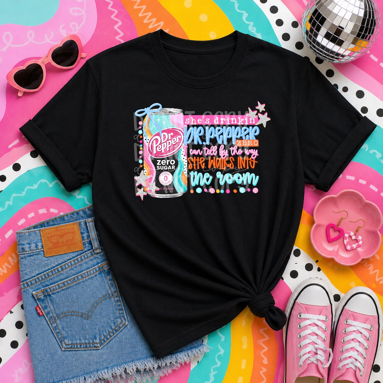 She’s Drinkin’ Dr. Pepper Zero DTF Transfer