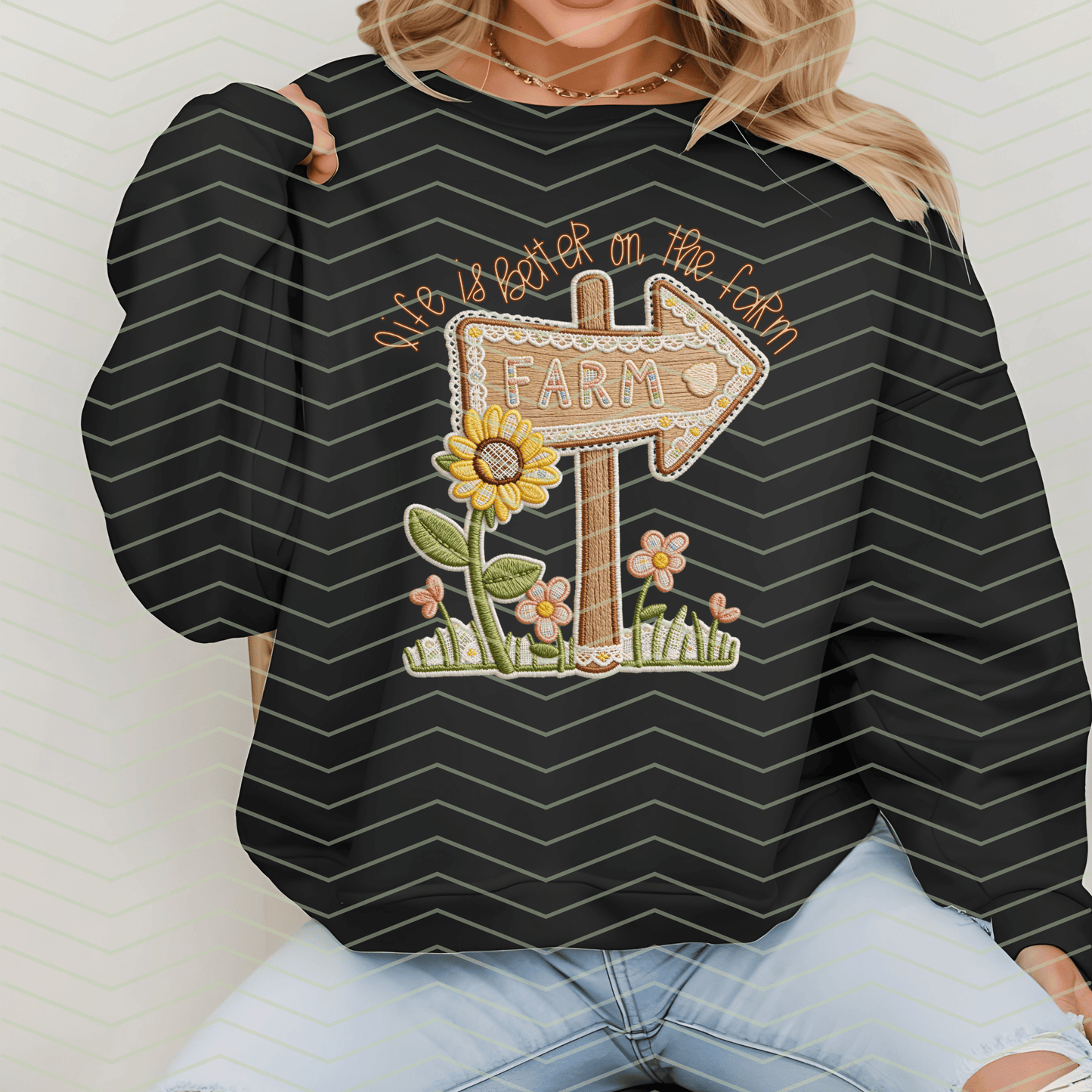 Life Is Better On The Farm DTF Transfer
