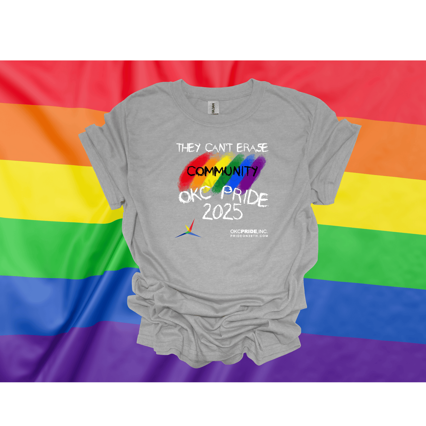 2025 OKC Pride T-Shirt- They Can’t Erase Community