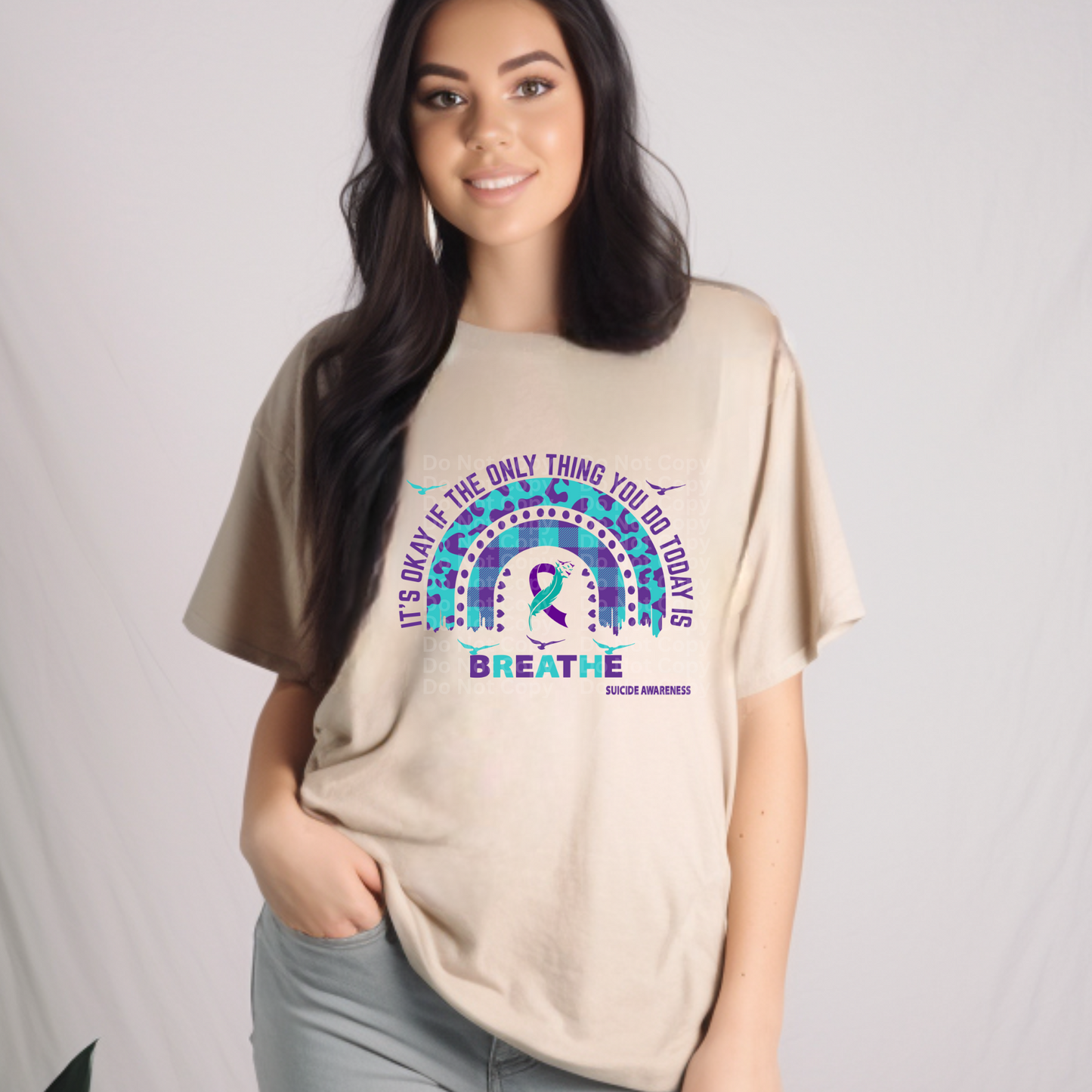 Breathe Rainbow DTF Transfer