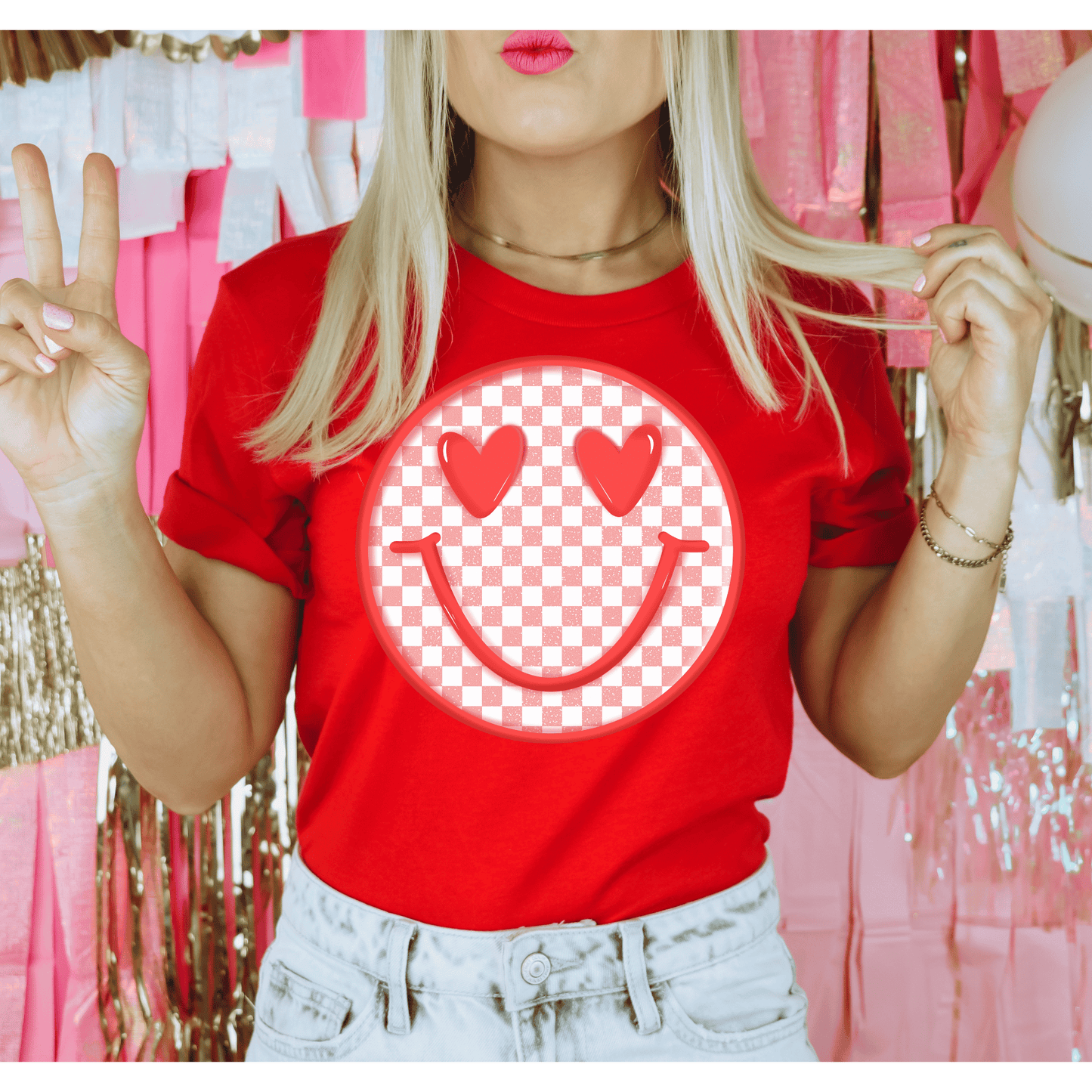 Red Smiley Valentine’s T-Shirt