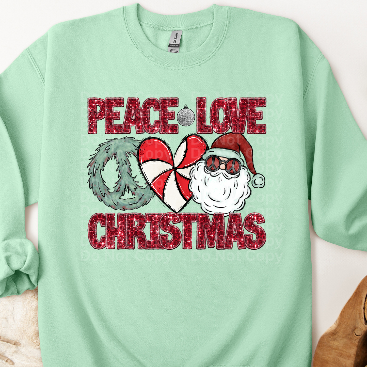 Peace Love Christmas 2 DTF Transfer