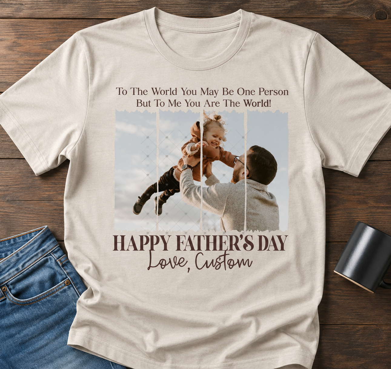 Father’s Day Custom *Custom- leave Name in checkout notes and email pictures with order number after placing order to topnotchtransfersokc@gmail.com*