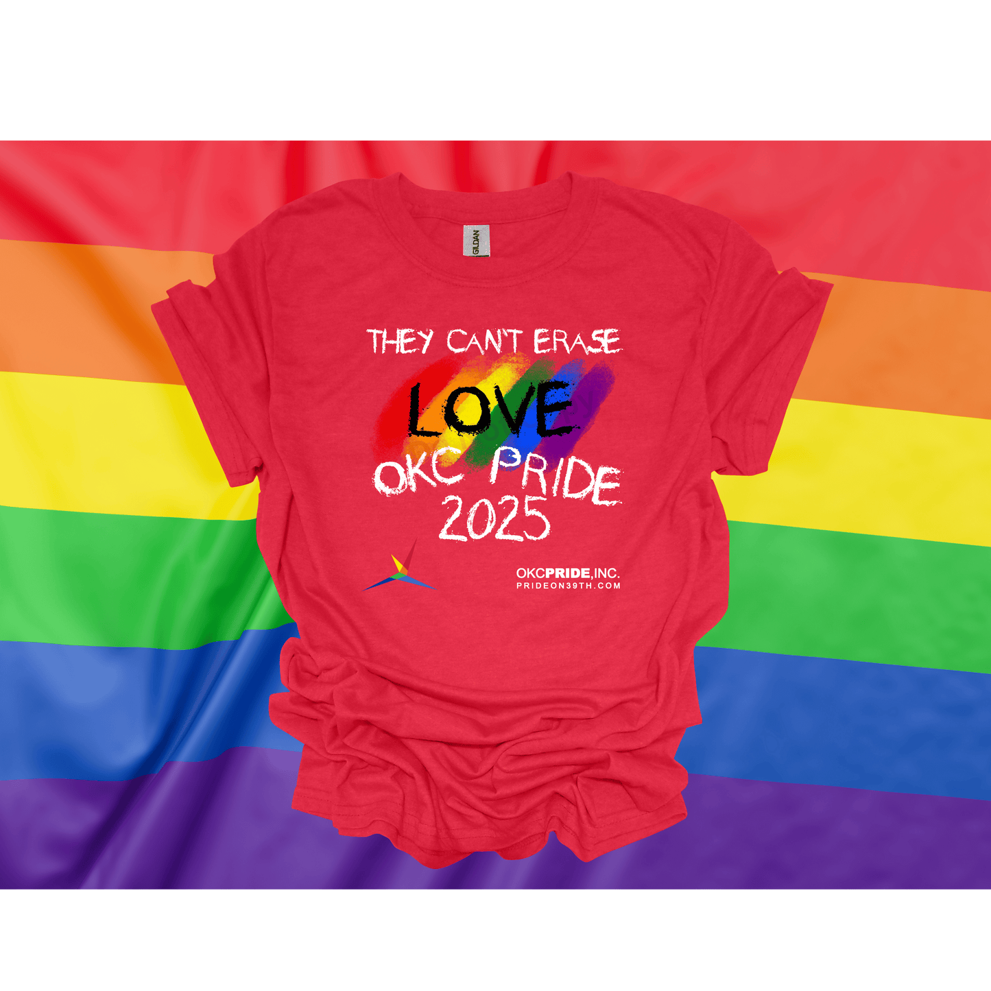 2025 OKC Pride T-Shirt- They Can’t Erase Love