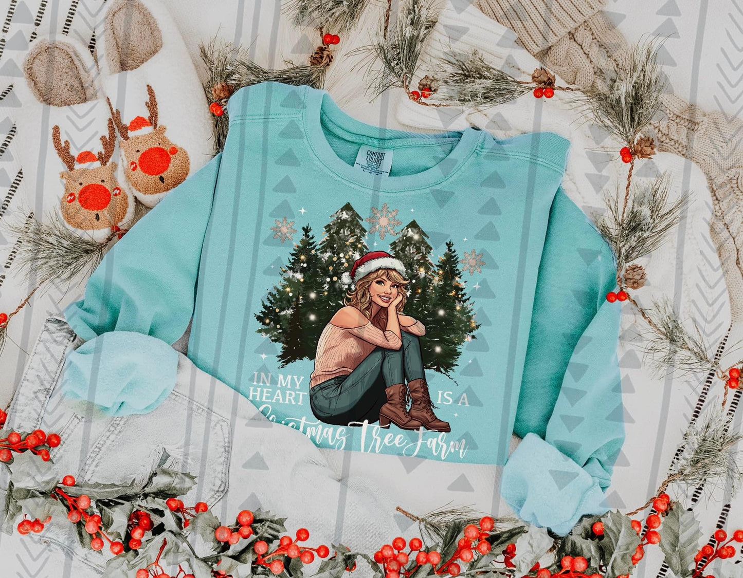 Swifty Christmas Tree Farm DTF Transfer