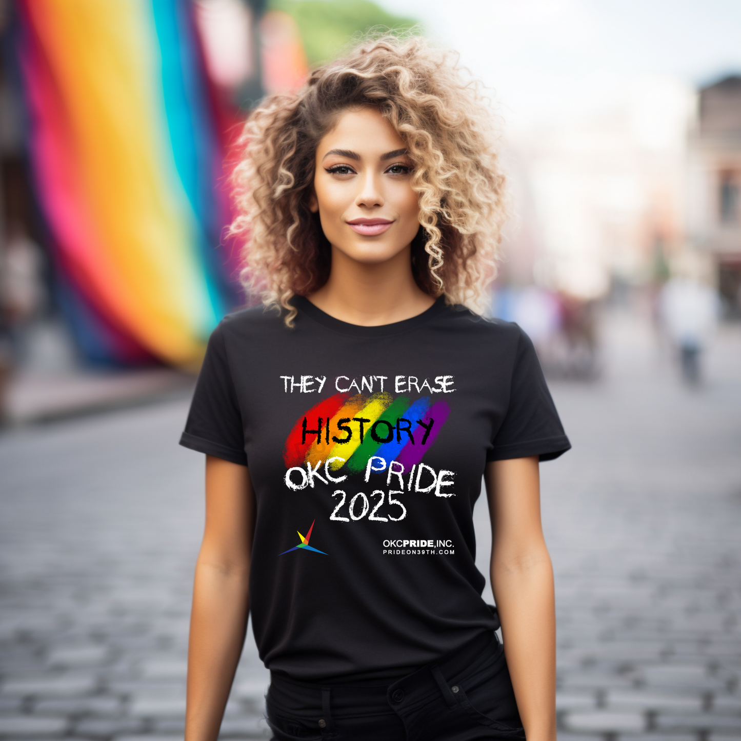 2025 OKC Pride T-Shirt- They Can’t Erase History