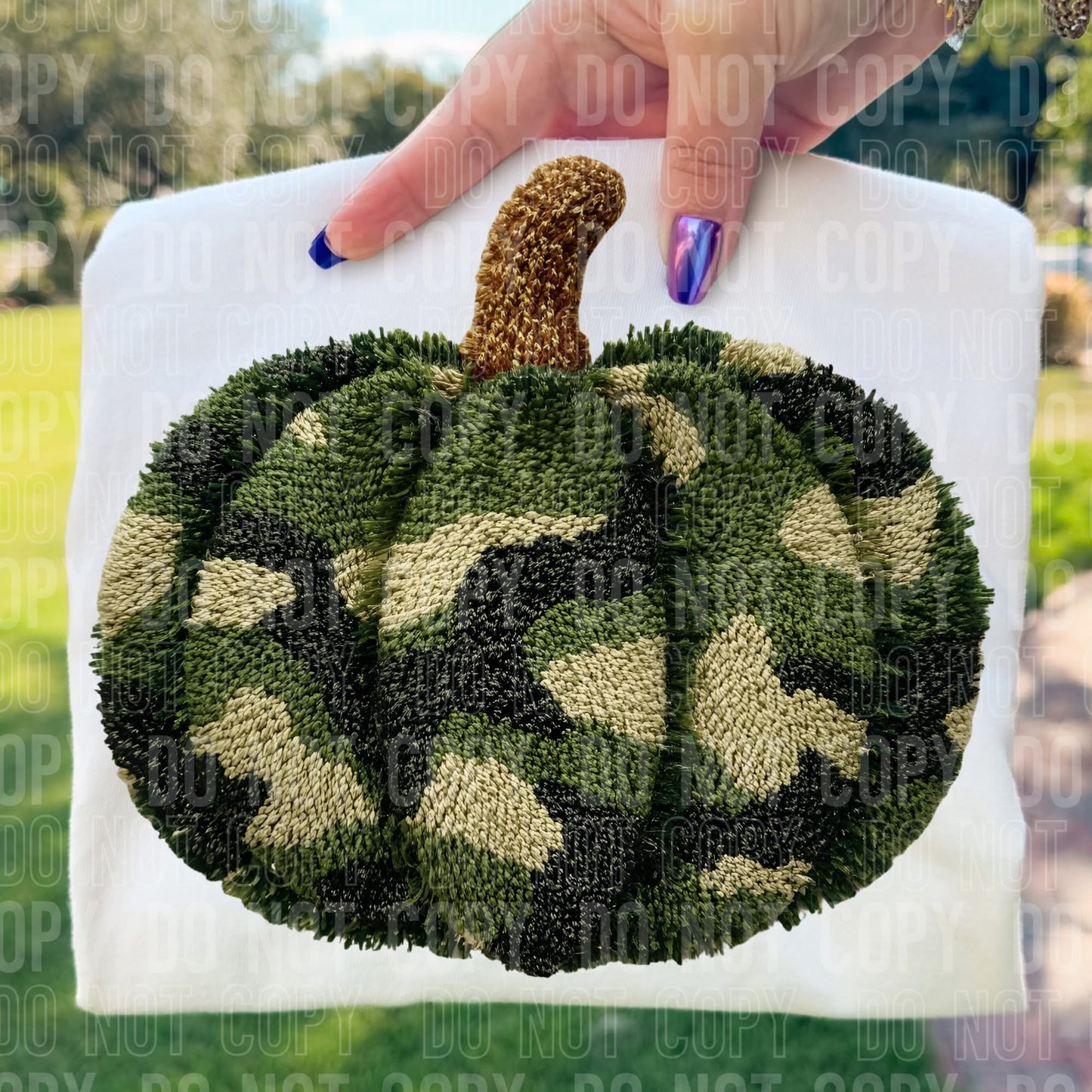 Camo Pumpkin DTF Transfer