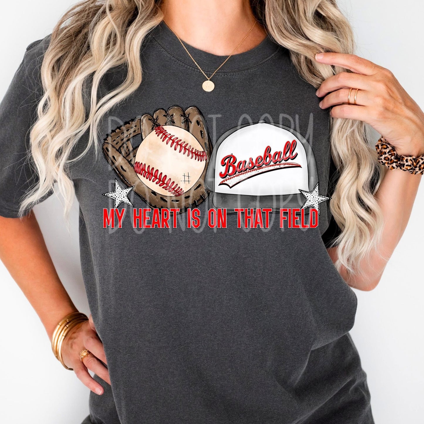 My Heart Is On That Field/ Baseball DTF Transfer