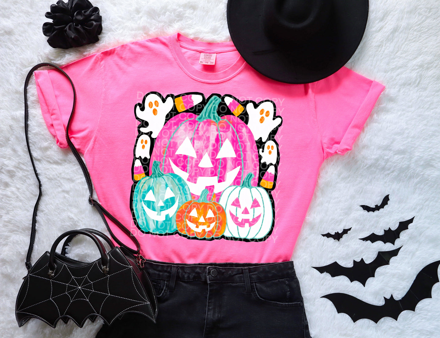 Fall Neon Pumpkins - DTF Transfer