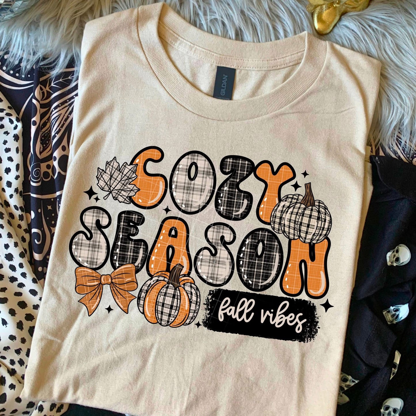 Cozy Season Fall Vibes - DTF Transfer