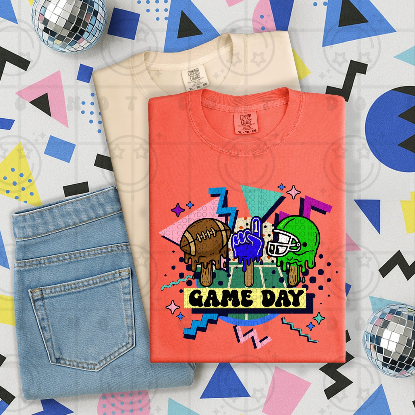 Game Day Green DTF Transfer