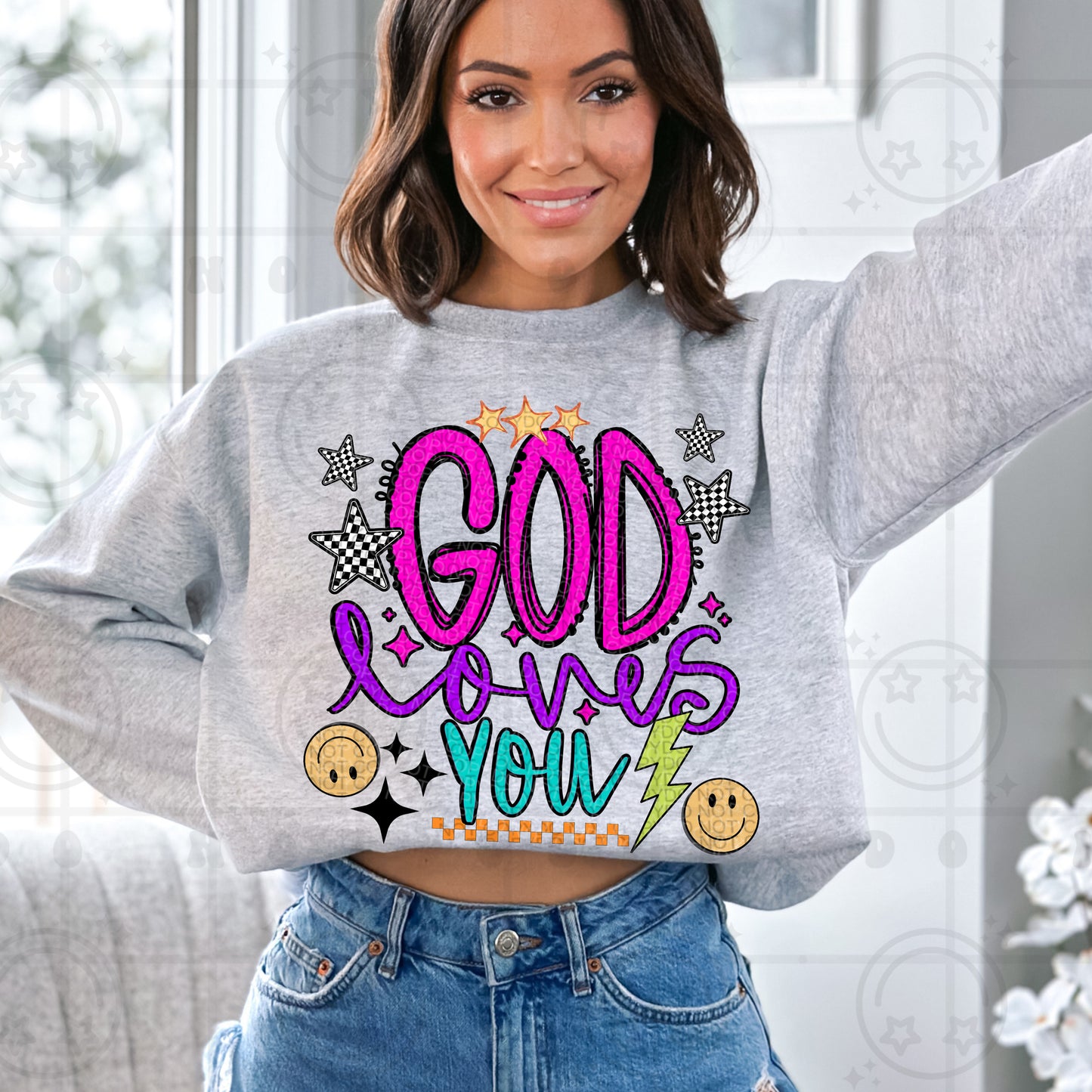 God Loves You - DTF Transfer
