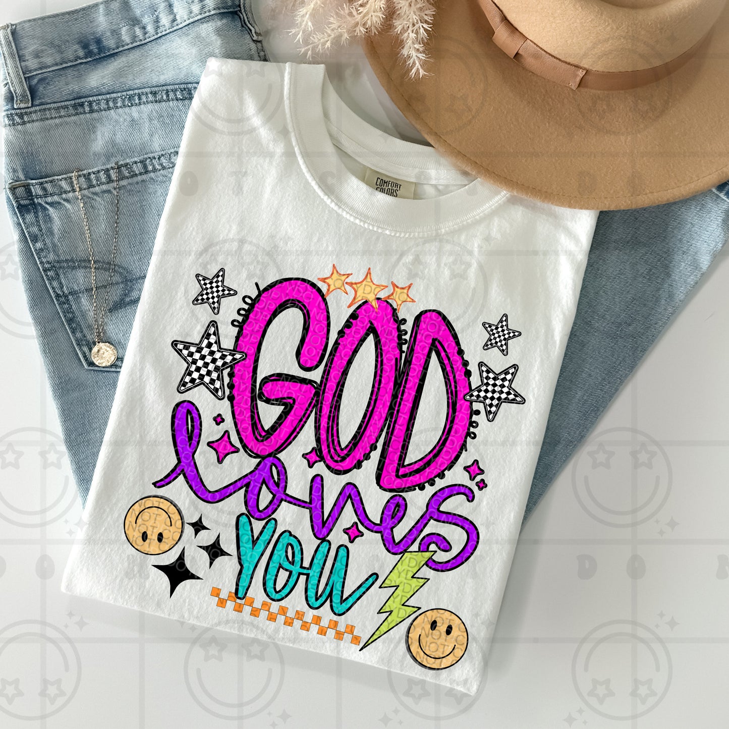 God Loves You - DTF Transfer