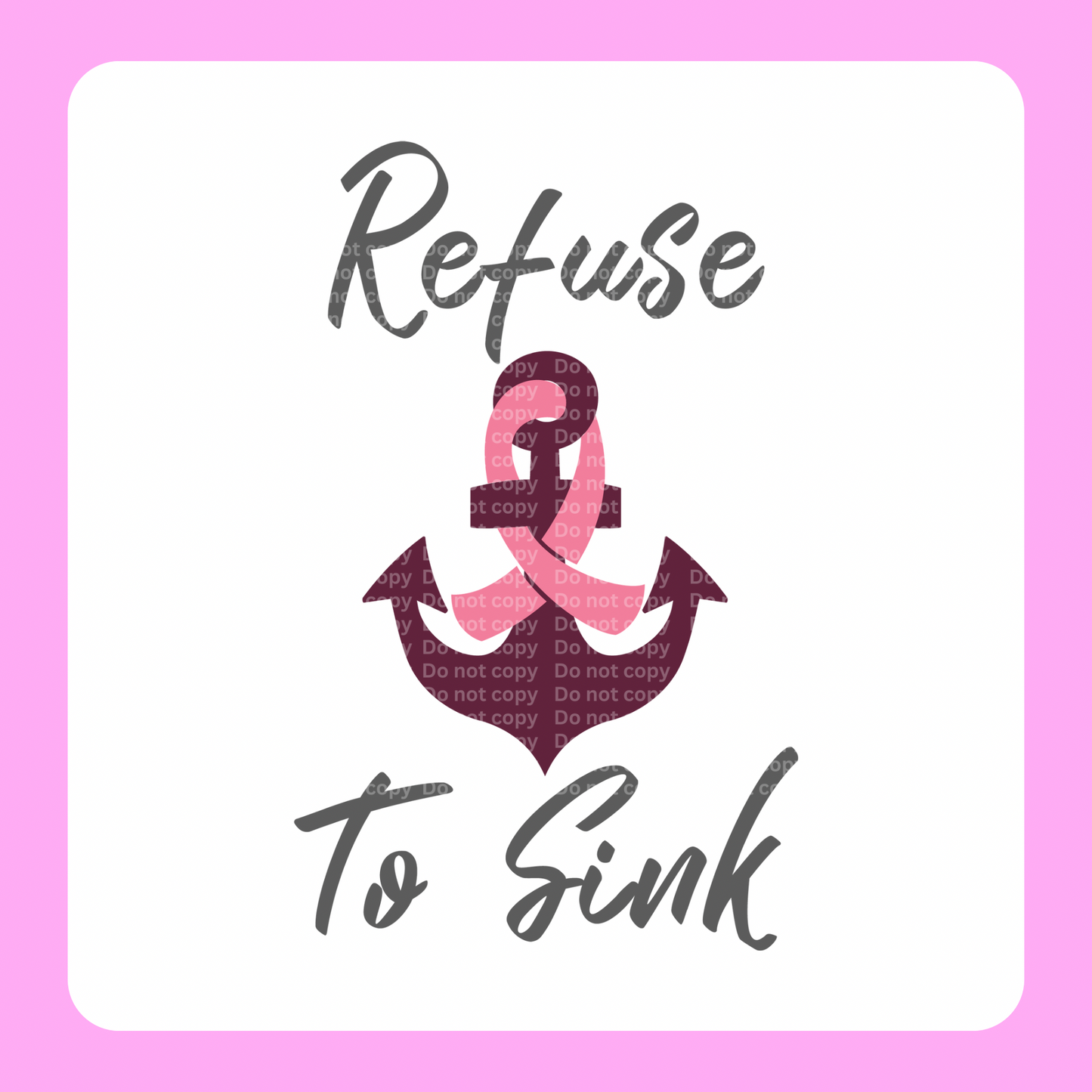 Refuse to Sink DTF Transfer