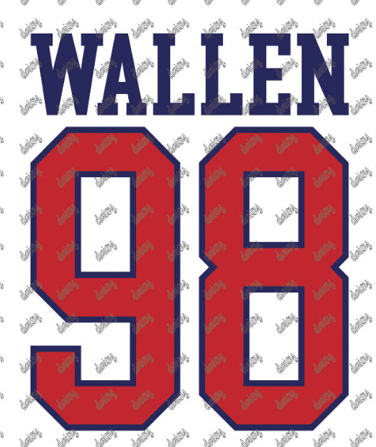 Wallen 98 DTF Transfer