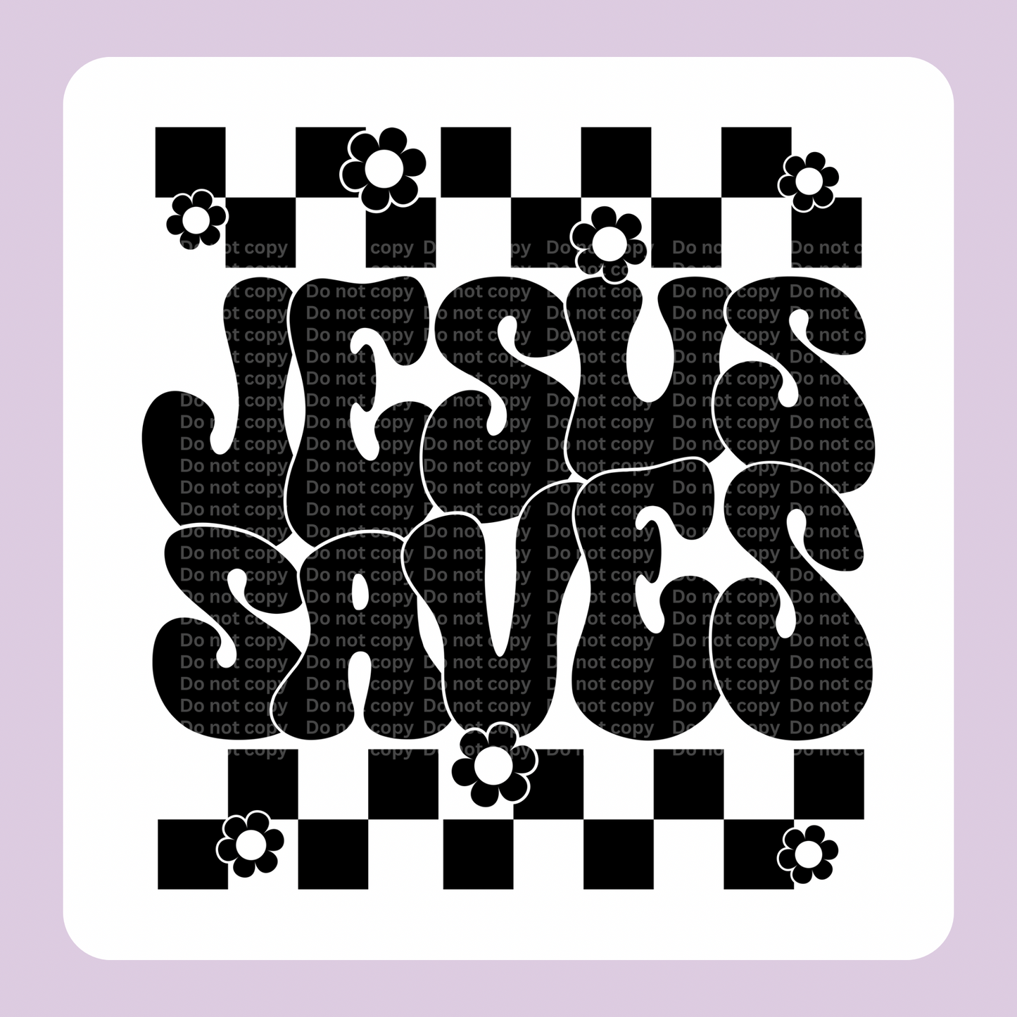 Jesus Saves DTF Transfer