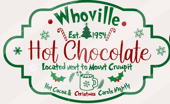 Who Hot Chocolate DTF Transfer