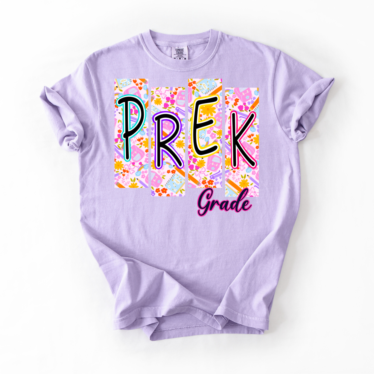 Pre-K Grade Floral DTF Transfer