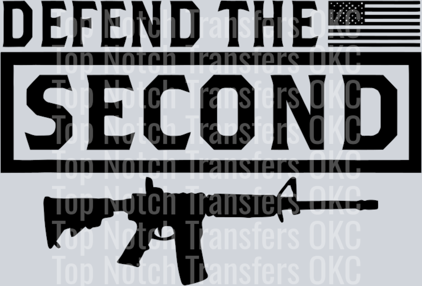 Defend The Second Flag Over Black Frame
