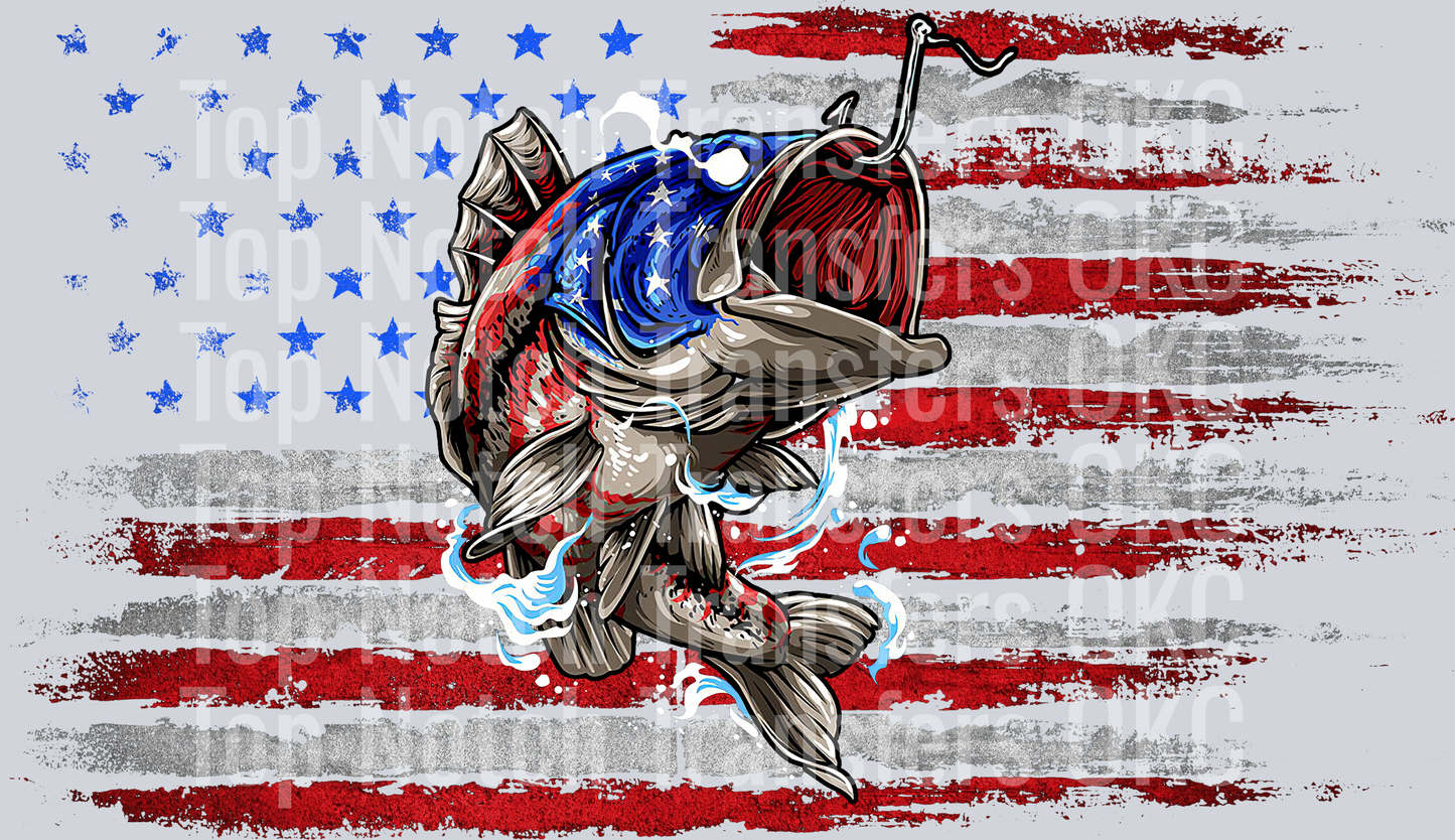 Faded Flag Hooked Fish