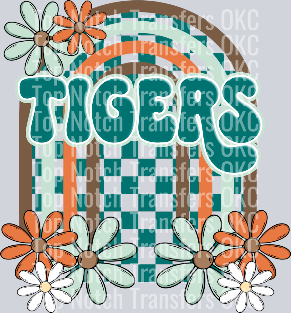 floral arch tigers