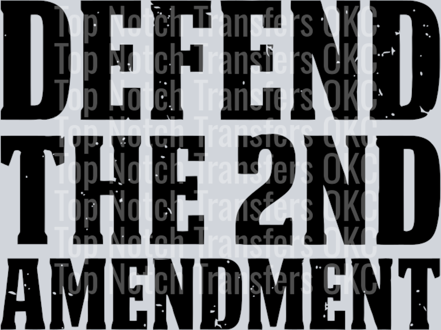Defend the 2nd Black Text Only