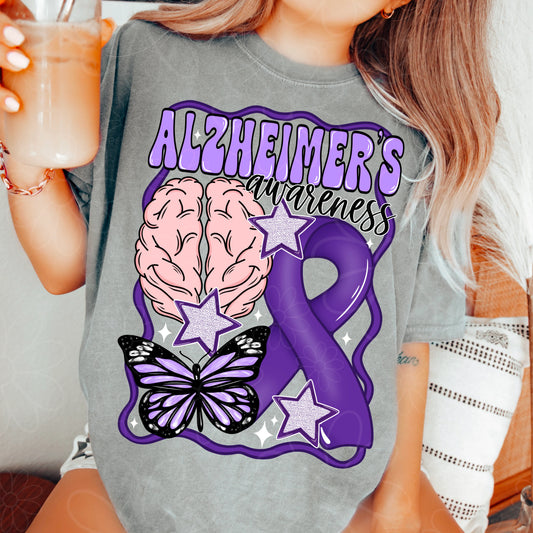Alzheimer’s Awareness DTF Transfer