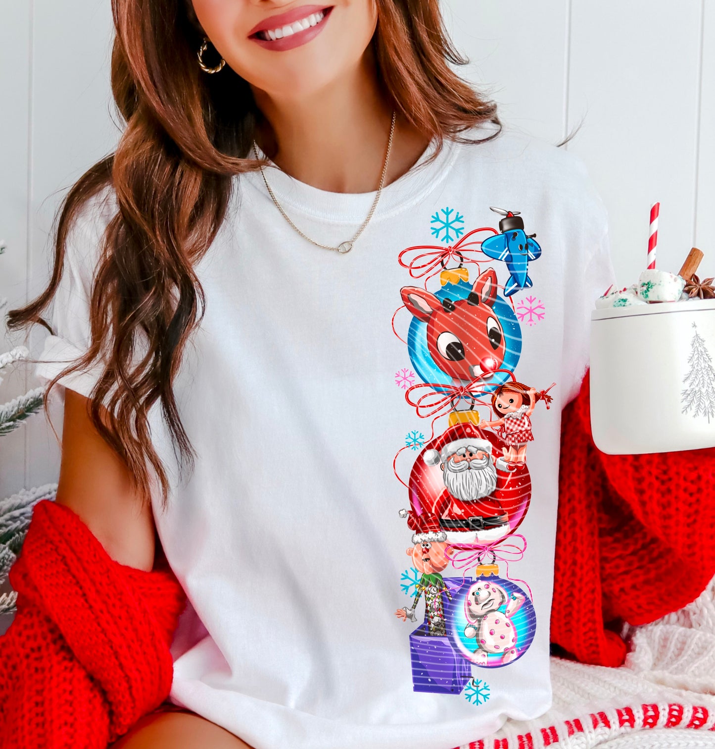 Rudolph *Optional long sleeve design* DTF Transfer