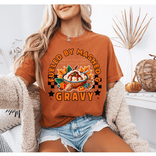 Fueled By Mashed & Gravy DTF Transfer