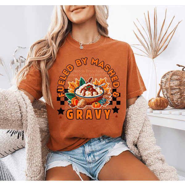 Fueled By Mashed & Gravy DTF Transfer